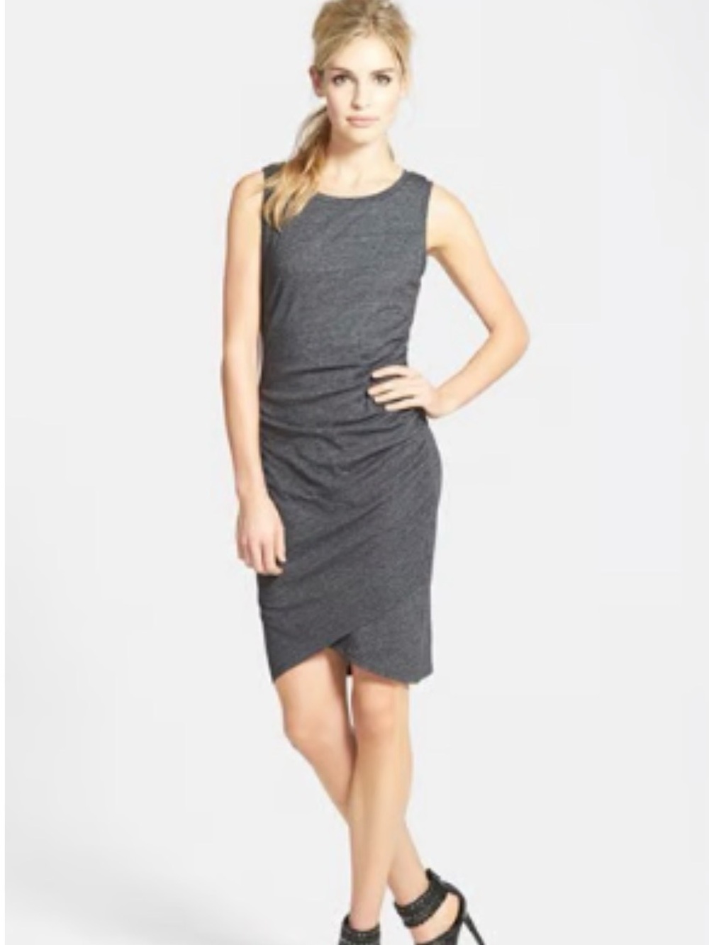 Leith Dress  Ruched Midi Length Medium Bodycon